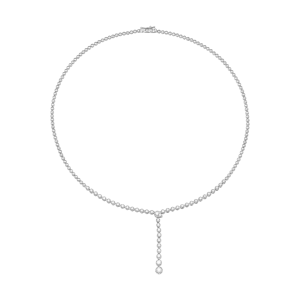 Dây cổ Kim cương Vàng trắng 58,5% (14K) PNJ DDDDW060214