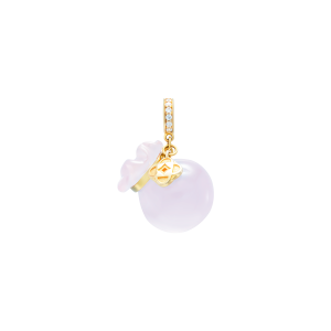 Hạt Charm Vàng 58,5% (14K) Đính đá Quartz PNJ Kim Bảo Như Ý Vol 3 QTXMY000002