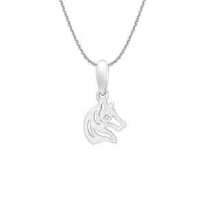 Mặt dây chuyền Kim cương Vàng trắng 58,5% (14K) PNJ DD00W000746