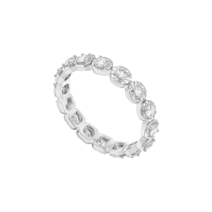 Nhẫn Kim cương Vàng Trắng 58,5% (14K) PNJ DD00W006417