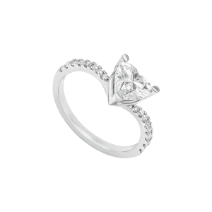 Nhẫn Kim cương Vàng trắng 58,5% (14K) PNJ DDDDW015901