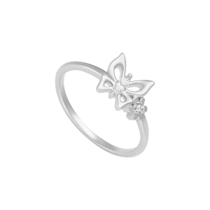 Nhẫn Vàng Trắng 33,3% (8K) Đính đá ECZ STYLE By PNJ XMXMW007144