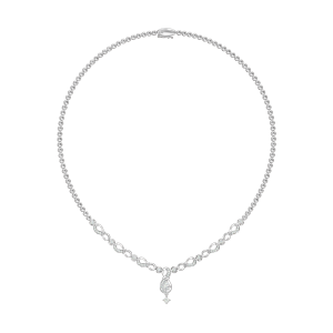 Dây cổ Kim cương Vàng Trắng 58,5% (14K) Kim cương PNJ DDDDW001098