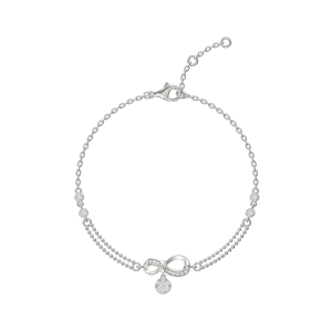 Lắc tay Kim cương Vàng Trắng 58,5% (14K) Kim cương PNJ DDDDW001114