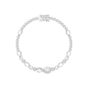 Lắc tay Kim cương Vàng Trắng 58,5% (14K) Kim cương PNJ DDDDW001117