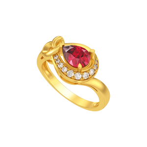 Nhẫn Vàng 58,5% (14K) Đính đá Ruby PNJ RBXMY001325