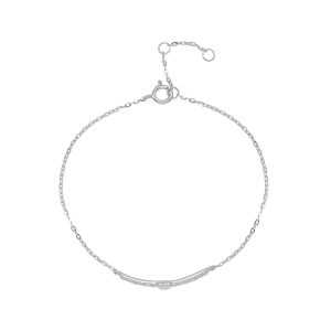 Lắc tay Vàng Trắng 33,3% (8K) Đính đá ECZ STYLE By PNJ XM00W000598