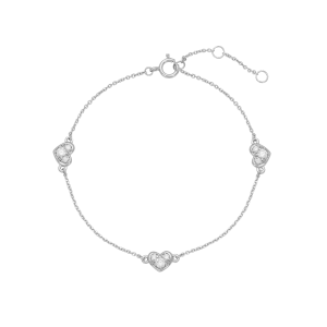 Lắc tay Vàng Trắng 33,3% (8K) Đính đá ECZ STYLE By PNJ XMXMW000933