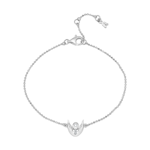 Lắc tay Vàng Trắng 33,3% (8K) Đính đá ECZ STYLE By PNJ XMXMW000940