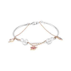 Vòng tay Bạc đính đá PNJSilver Mickey & Minnie ZTZTH000002