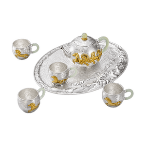 Bộ ấm bạc Bát Mã Hưng Phong ARTA by PNJ WO00W060000
