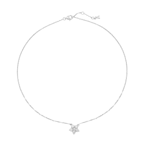 Dây cổ Vàng Trắng 33,3% (8K) Đính đá ECZ STYLE By PNJ Bloomie XMXMW000741