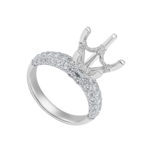 Vỏ Nhẫn Kim cương Vàng Trắng 75% (18K) PNJ 00DDW008028