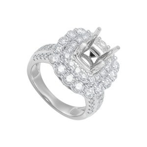 Vỏ Nhẫn Kim cương Vàng Trắng 75% (18K) PNJ 00DDW008052