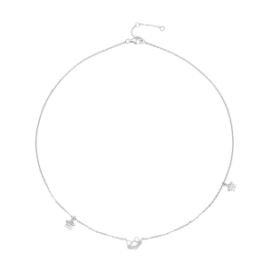 Dây cổ Bạc đính đá PNJSilver Mickey XM00W000090
