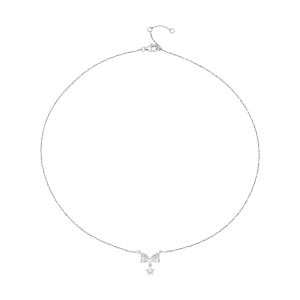 Dây cổ Bạc đính đá PNJSilver XM00W000096