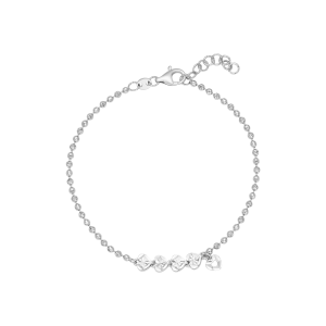 Lắc tay Vàng Trắng Ý 75% (18K) PNJ 0000W001563