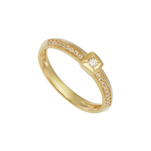 Nhẫn Cưới Phu Thê Kim cương Vàng 75% (18K) PNJ DDDDY001368