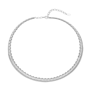 Kiềng Kim cương Vàng Trắng 75% (18K) PNJ DDDDW060005