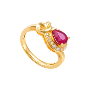 Nhẫn Vàng 58,5% (14K) Đính đá Ruby PNJ Family Infinity RBXMY001325