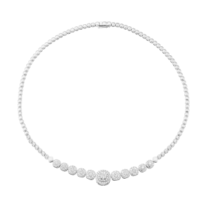 Dây cổ Kim cương Vàng trắng 58,5% (14K) PNJ Timeless Diamond DDDDW001083