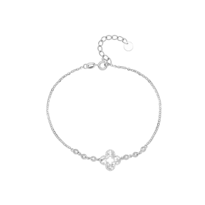Lắc tay Vàng Trắng 58,5% (14K) PNJ 0000W061195