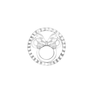 Hạt Charm Vàng Trắng 41,6% (10K) Disney | PNJ 0000W000185