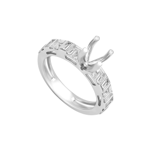 Vỏ Nhẫn Kim cương Vàng Trắng 75% (18K) PNJ 00DDW064120