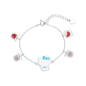 Lắc tay Bạc đính đá PNJ ❤️ Hello Kitty Grow with you ZT00W060038