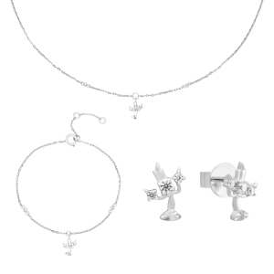 Bộ trang sức Vàng trắng Disney | PNJ 03867-00910