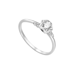 Nhẫn Vàng Trắng 33,3% (8K) Đính đá ECZ STYLE By PNJ XMXMW007427
