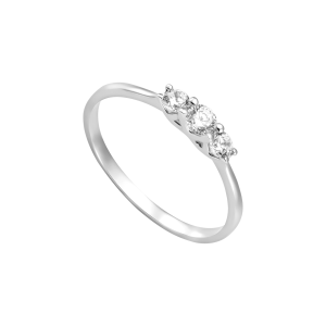 Nhẫn Vàng Trắng 33,3% (8K) Đính đá ECZ STYLE By PNJ XMXMW007430