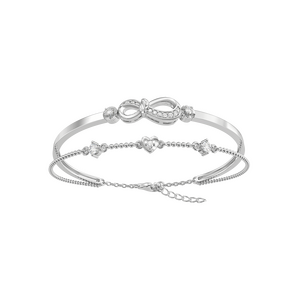 Vòng tay Kim cương Vàng Trắng 58,5% (14K) PNJ Family Infinity DDDDW001294