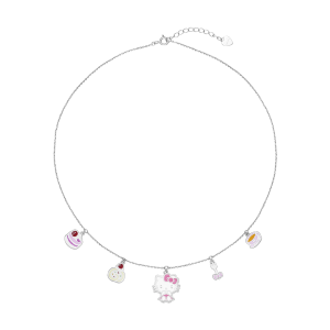 Dây cổ trẻ em Bạc PNJ ❤️ HELLO KITTY Grow with you 0000W060131
