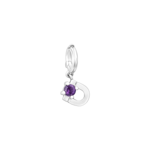 Hạt Charm Vàng Trắng 41,6% (10K) Đính đá Amethyst PNJ Magnétique AT00W000001