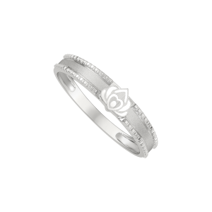 Nhẫn cưới nam Vàng Trắng 58,5% (14K) PNJ Trầu cau 0000W003838
