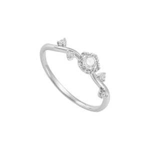 Nhẫn Vàng Trắng 33,3% (8K) Đính đá ECZ STYLE By PNJ XMXMW007426