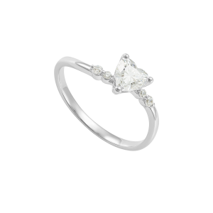 Nhẫn Vàng Trắng 33,3% (8K) Đính đá ECZ STYLE By PNJ XMXMW007428