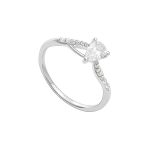 Nhẫn Vàng Trắng 33,3% (8K) Đính đá ECZ STYLE By PNJ XMXMW007429