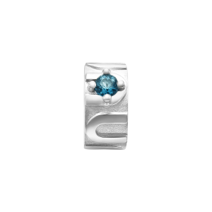 Hạt Charm Vàng Trắng 41,6% (10K) Đính đá Topaz PNJ Magnétique TP00W000001