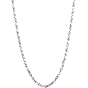 Dây chuyền bạc PNJSilver dây đan kiểu chữ cong 0000K000026