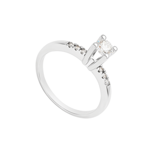 Nhẫn Kim Cương PNJ Vàng trắng 14K