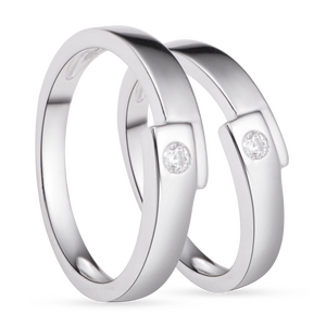 Nhẫn cặp bạc PNJSilver đính đá