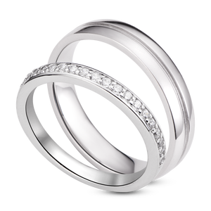 Nhẫn cặp bạc PNJSilver Friendzone Breaker