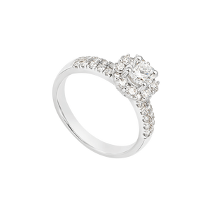 Nhẫn Kim Cương PNJ Vàng trắng 14K