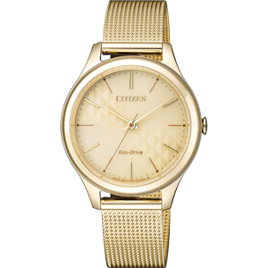 Đồng hồ thời trang nữ dây thép không gỉ chống nước Citizen EM0502.86P