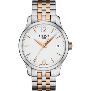 Đồng hồ thời trang nữ dây thép không gỉ chống nước Tissot T063.210.22.037.01
