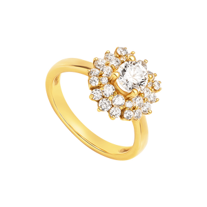 Nhẫn PNJ Vàng 18K đính đá CZ 90904.100