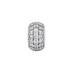 Hạt charm DIY PNJSilver hình tròn đính hạt 13225.000