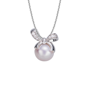 Mặt dây chuyền PNJ Vàng trắng 14K đính ngọc trai Freshwater 81718.601